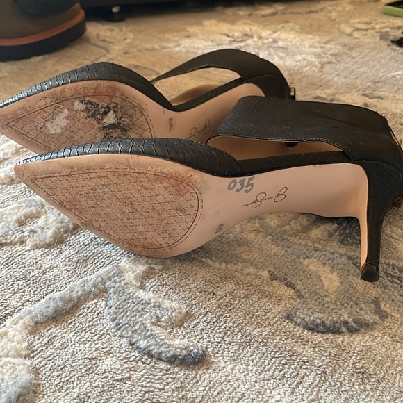Jessica Simpson JP Liveera Faux Snakeskin Heels size: 7.5 - Picture 3 of 4
